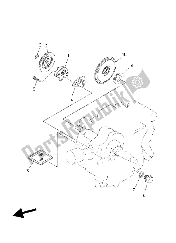 Tutte le parti per il Pompa Dell'olio del Yamaha TT R 110E 2008