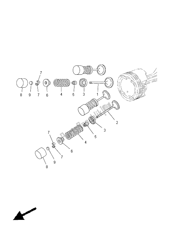 Toutes les pièces pour le Soupape du Yamaha YP 400R 2014