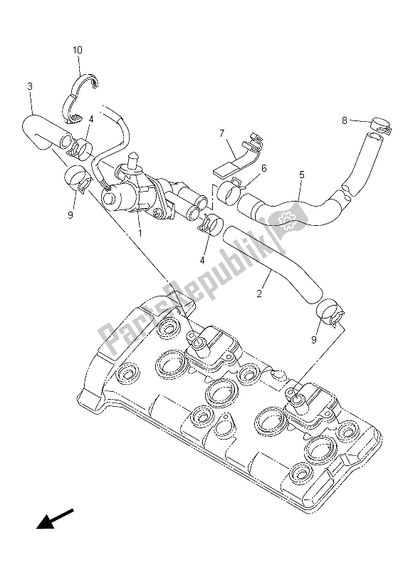 Tutte le parti per il Sistema Di Induzione Dell'aria del Yamaha FZ8 S 800 2015