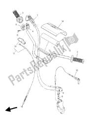 manija de dirección y cable