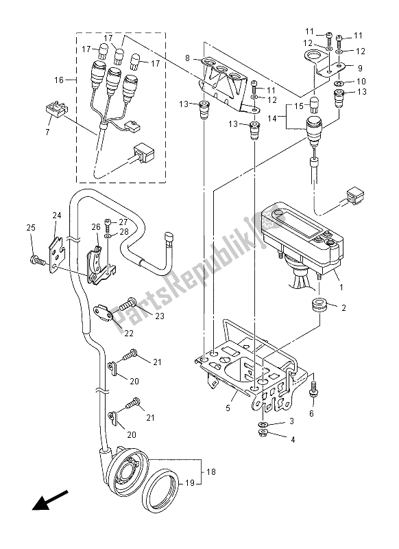 Todas las partes para Metro de Yamaha WR 450F 2012