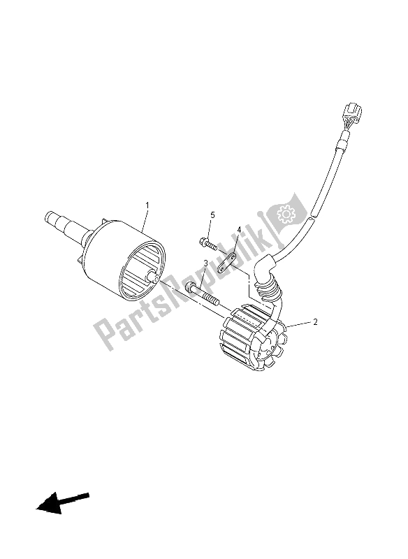 Tutte le parti per il Generatore del Yamaha YZF R1 1000 2008