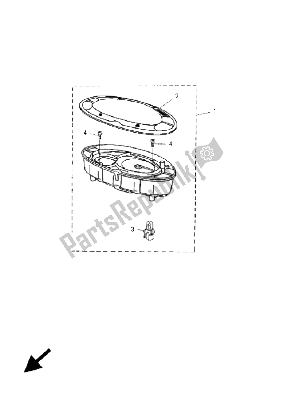 All parts for the Meter of the Yamaha YN 50R Neos 2006