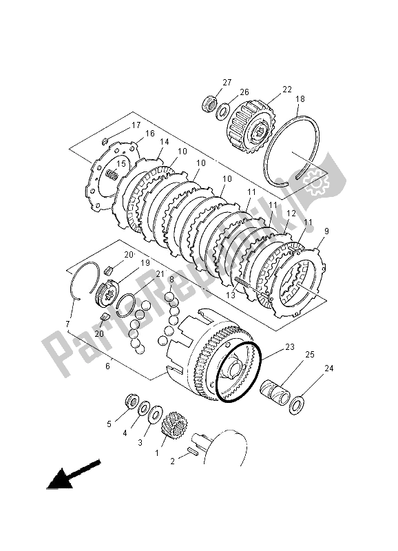 Toutes les pièces pour le Embrayage du Yamaha PW 80 2000