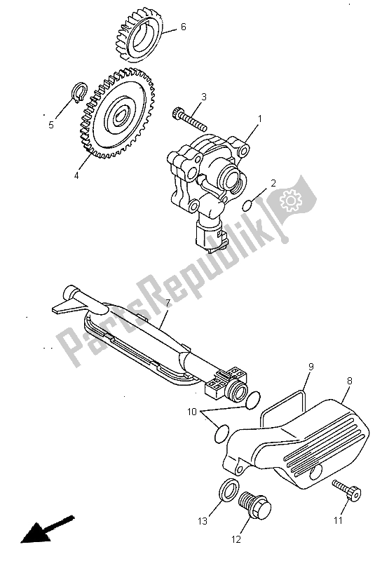 Todas las partes para Bomba De Aceite de Yamaha XV 535 Virago 1999