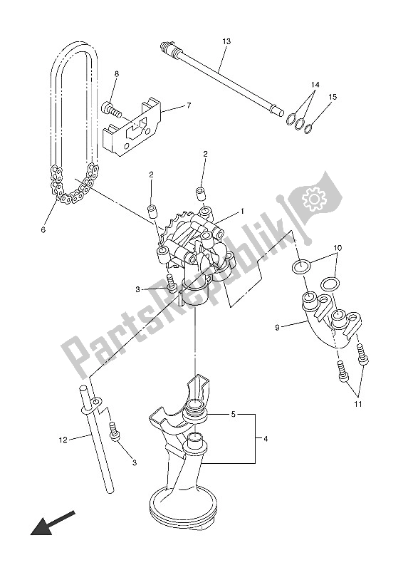 Tutte le parti per il Pompa Dell'olio del Yamaha XJ6F 600 2016