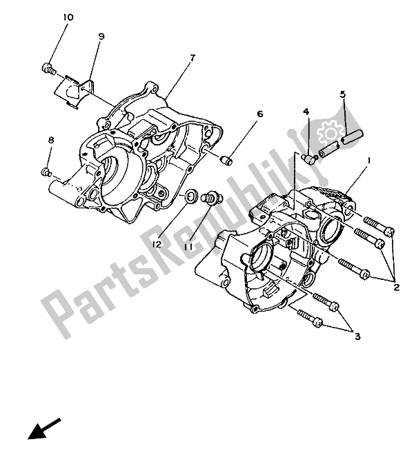 Wszystkie części do Korbowód Yamaha YZ 80 1988