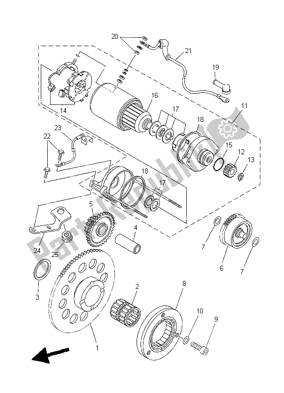 Wszystkie części do Sprz? G? O Rozrusznika Yamaha XT 660R 2004