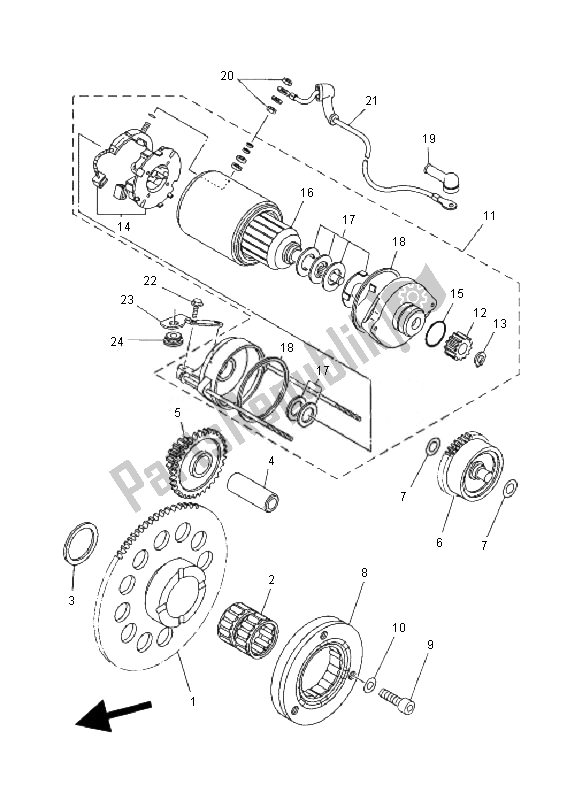 Alle onderdelen voor de Beginner van de Yamaha MT 03 25 KW 660 2007