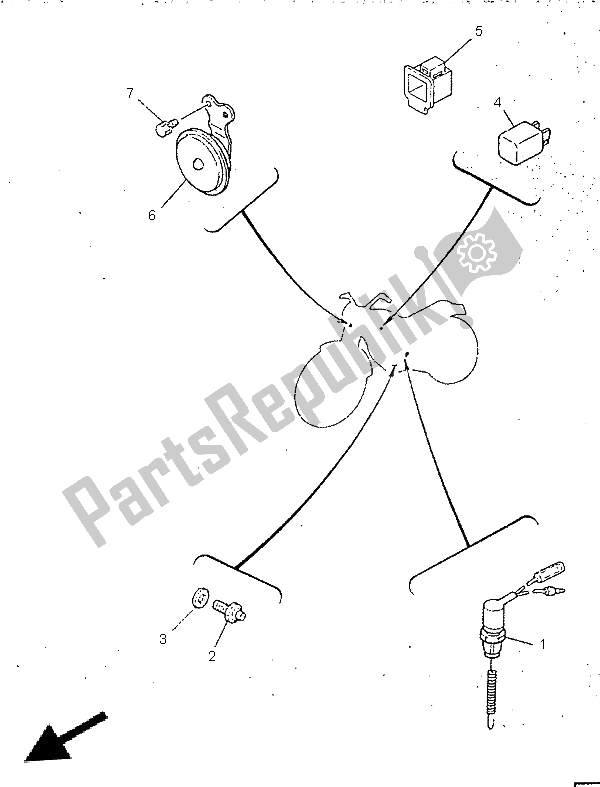 Wszystkie części do Elektryczny 2 Yamaha SR 250 1996