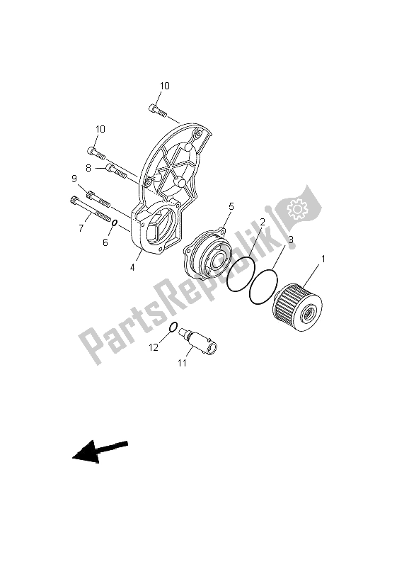 Toutes les pièces pour le Nettoyant Huile du Yamaha BT 1100 Bulldog 2002