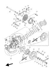 REAR WHEEL (FOR SPOKE WHEEL - MODEL:5D65)