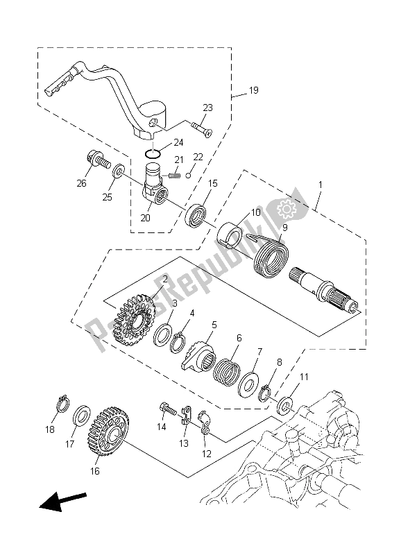 Tutte le parti per il Antipasto del Yamaha WR 250F 2006