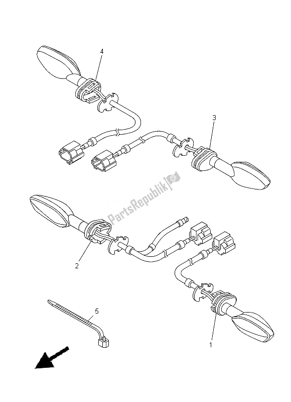 Todas las partes para Luz Intermitente de Yamaha XT 1200 ZE 2014