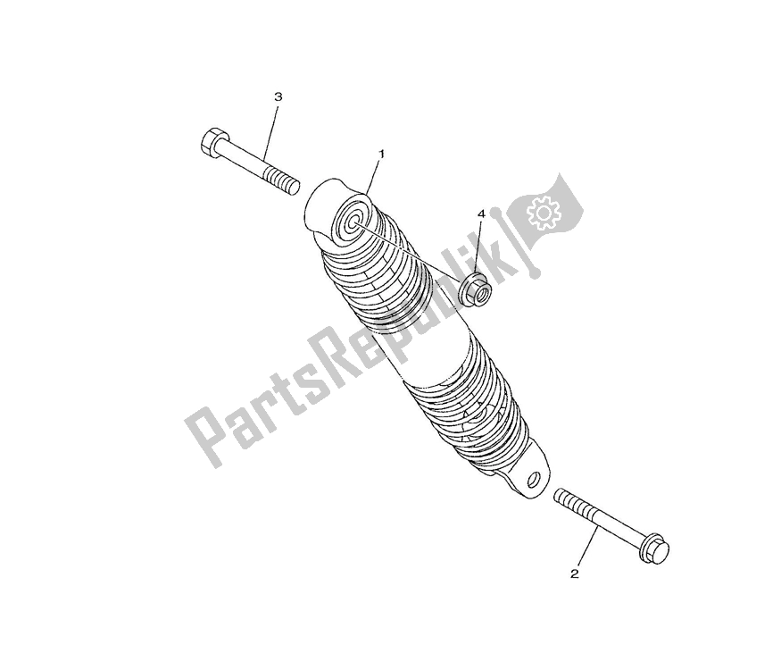 Wszystkie części do Schokbreker Yamaha JOG R AC 50 2000 - 2010