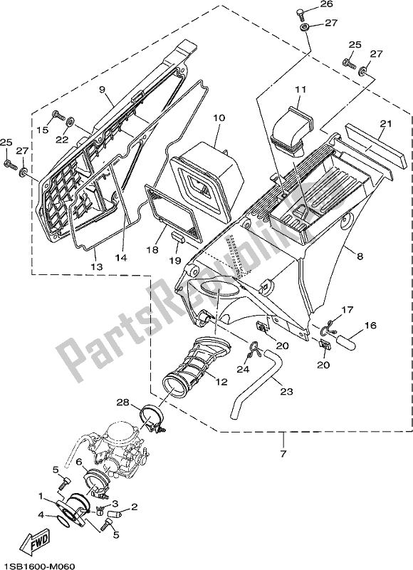 Todas las partes para Consumo de Yamaha AG 125 2017