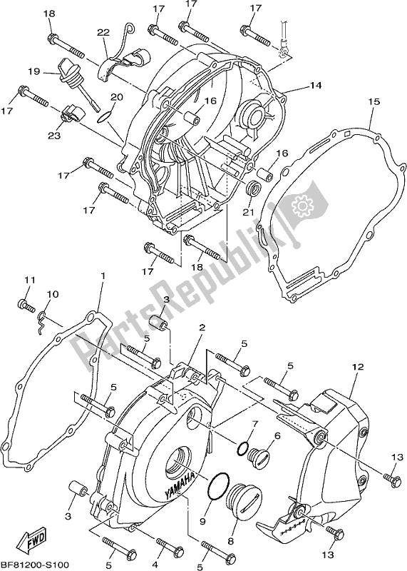 Todas las partes para Tapa Del Cárter 1 de Yamaha AG 125 2018