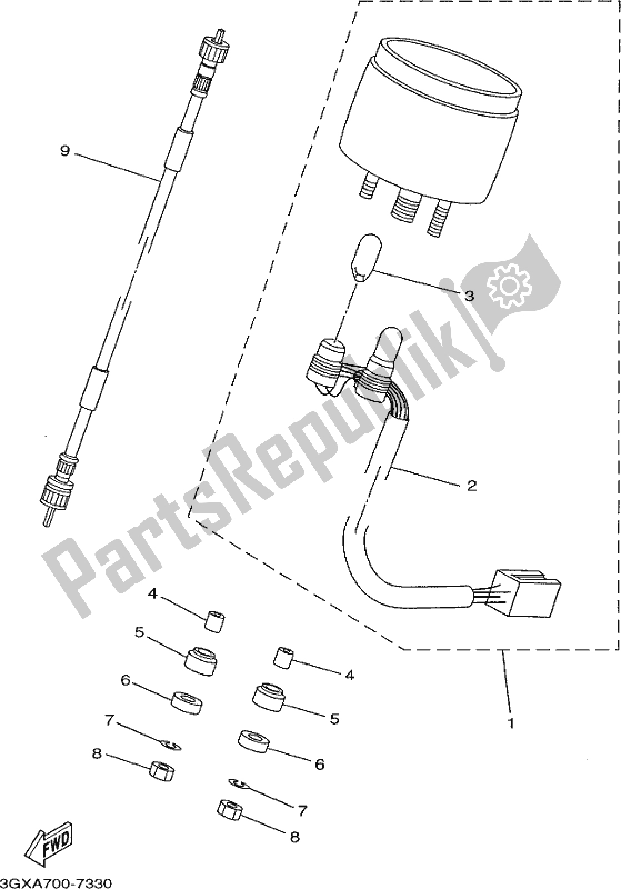 Todas las partes para Metro de Yamaha AG 200 FE 2020