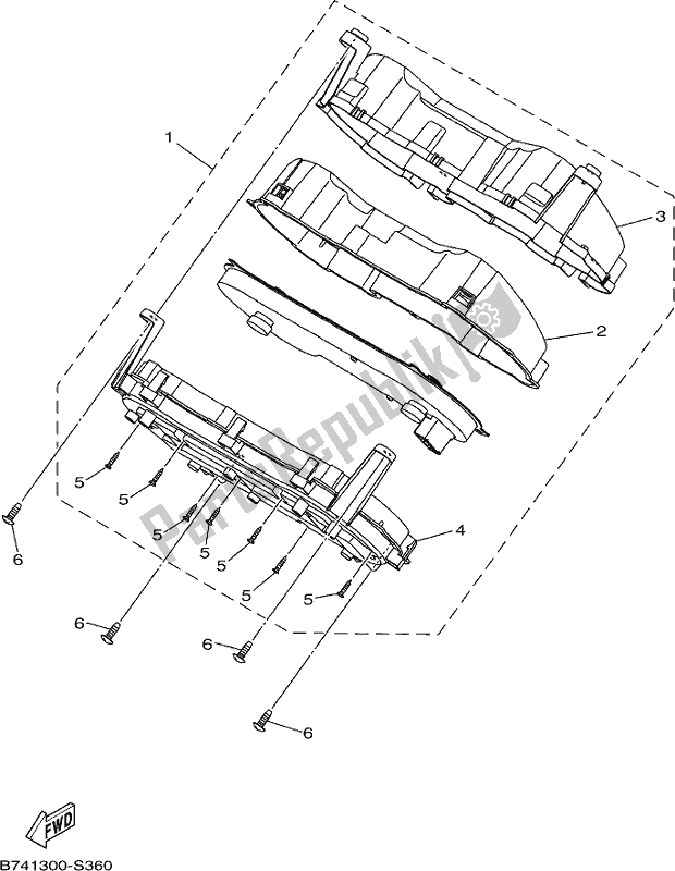 All parts for the Meter of the Yamaha CZD 300-A 2020