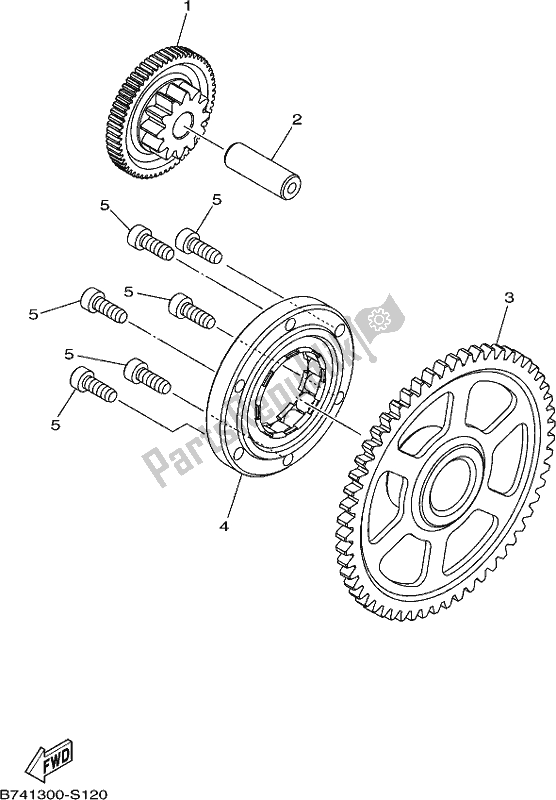 All parts for the Starter of the Yamaha CZD 300-A 2020