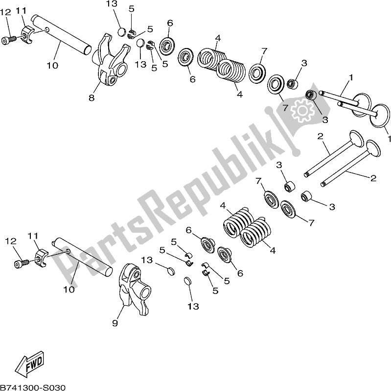 All parts for the Valve of the Yamaha CZD 300-A 2020