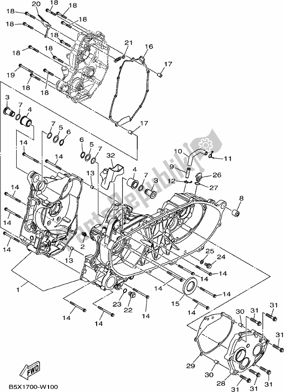 Alle onderdelen voor de Carter van de Yamaha CZD 300-A 2021