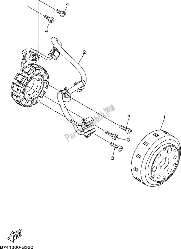 Alle onderdelen voor de Generator van de Yamaha CZD 300-A 2021