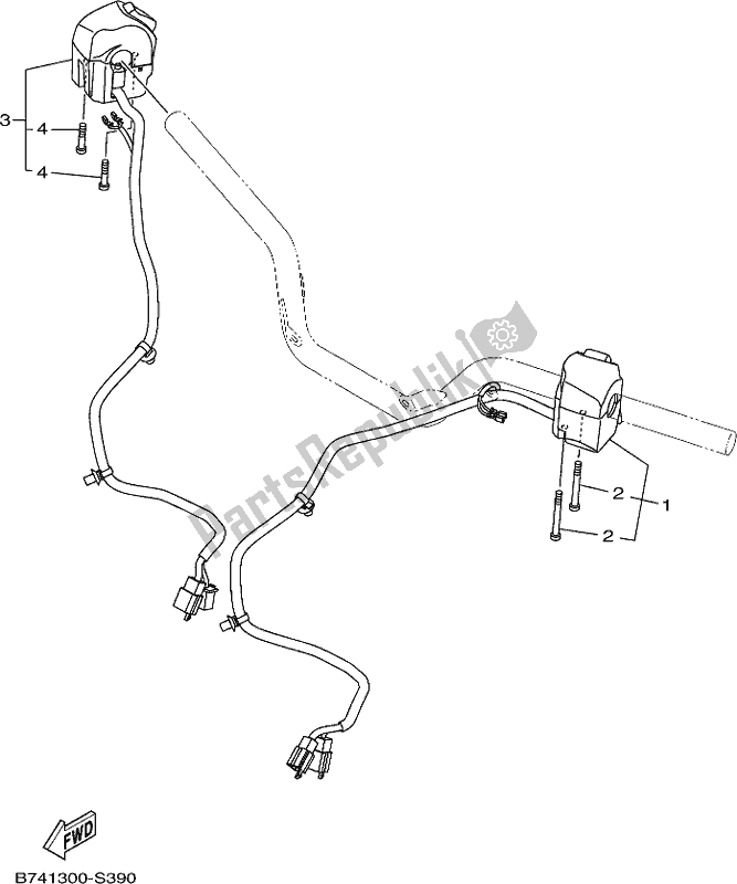 Tutte le parti per il Impugnatura Interruttore E Leva del Yamaha CZD 300-A 2021