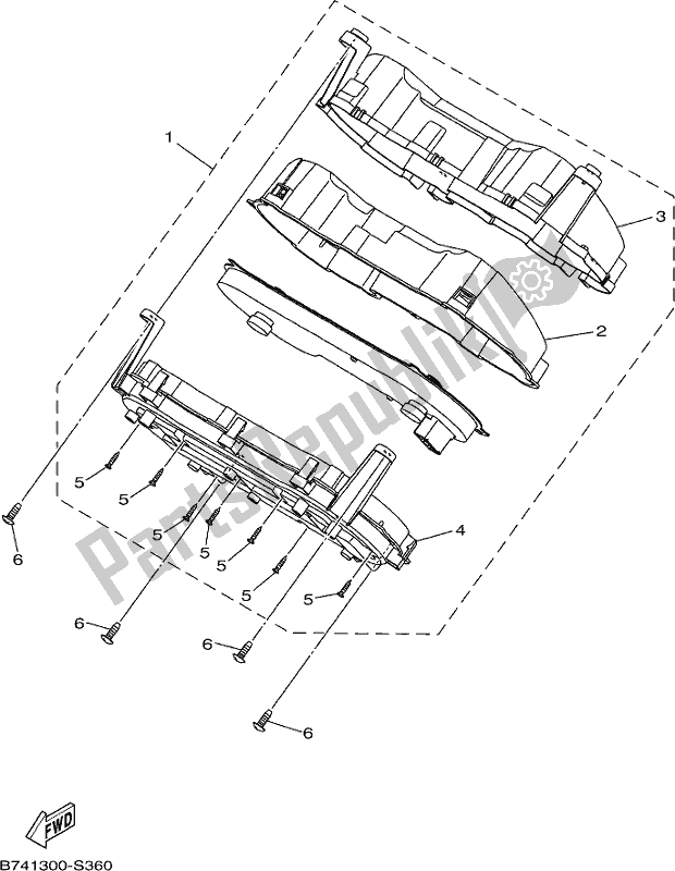 Toutes les pièces pour le Mètre du Yamaha CZD 300-A 2021