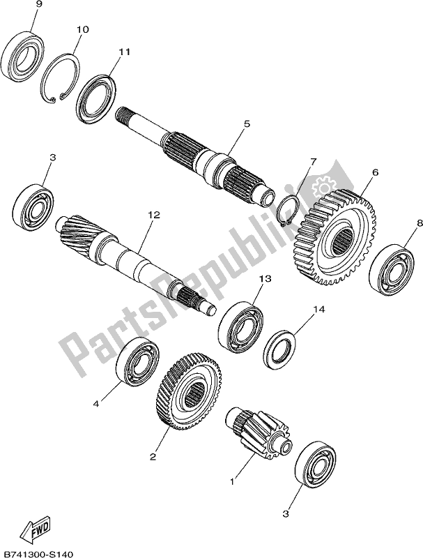 Alle onderdelen voor de Overdragen van de Yamaha CZD 300-A 2021