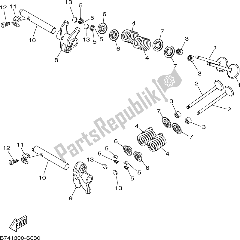 Alle onderdelen voor de Klep van de Yamaha CZD 300-A 2021