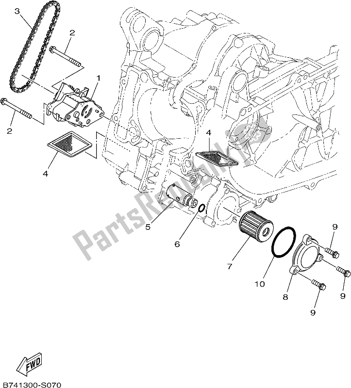 Todas las partes para Bomba De Aceite de Yamaha CZD 300-A Xmax 300 2018