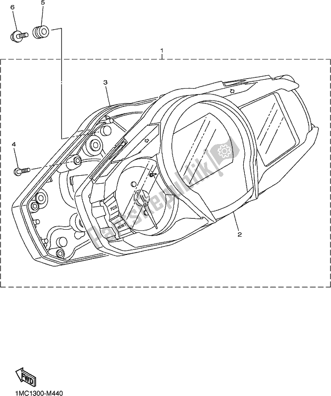 Alle onderdelen voor de Meter van de Yamaha FJR 1300 AE 2021