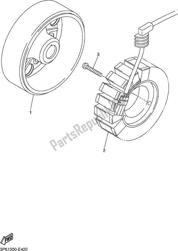 Tutte le parti per il Generatore del Yamaha FJR 1300 APL Polic 2020