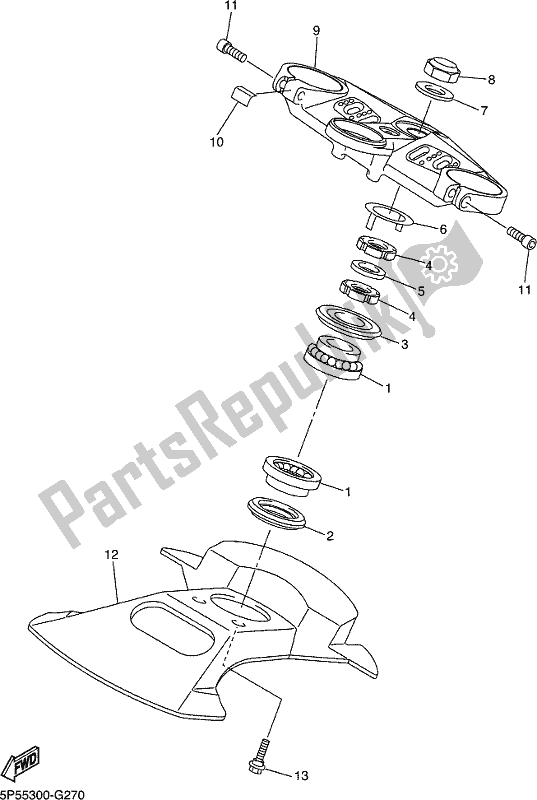 Wszystkie części do Sterowniczy Yamaha FJR 1300 APM Polic 2021