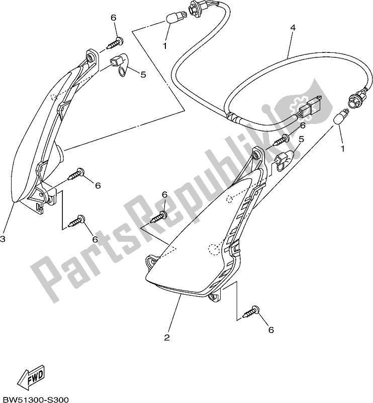 Tutte le parti per il Luce Lampeggiante del Yamaha LTS 125-C 2017