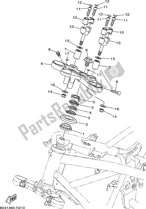 Wszystkie części do Sterowniczy Yamaha MT 03 LAJ MTN 320 AJ 2018