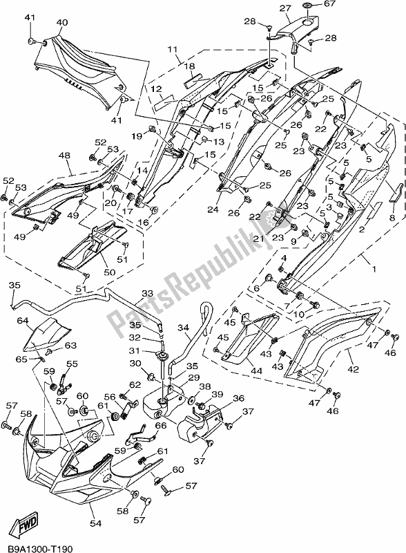 Wszystkie części do Boczna Ok? Adka Yamaha MT 03 LAJ MTN 320 AJ Lams Model 2018