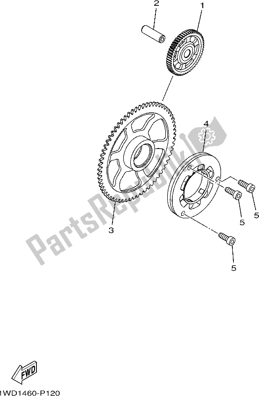 Toutes les pièces pour le Embrayage De Démarrage du Yamaha MT 03 LAK MTN 320-AK Lams Model 2019