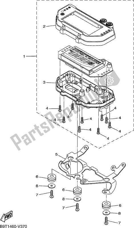 Tutte le parti per il Metro del Yamaha MT 03 LAL MTN 320 AL 2020