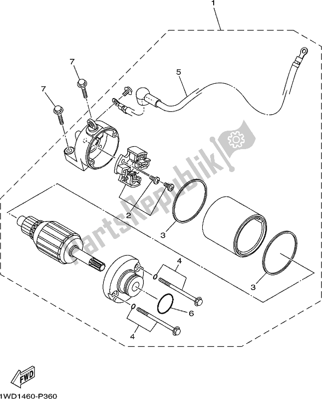 Alle onderdelen voor de Start De Motor van de Yamaha MT 03 LAM MTN 320 AM 2021