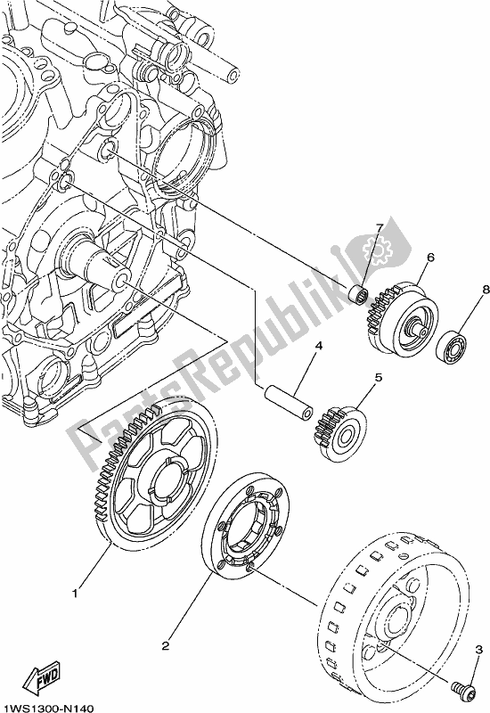 Toutes les pièces pour le Entrée du Yamaha MT-07 HO 700 2017