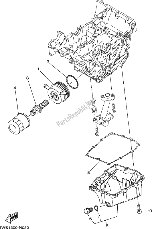 Toutes les pièces pour le Nettoyant Huile du Yamaha MT-07 Hoam MTN 690 M 2021