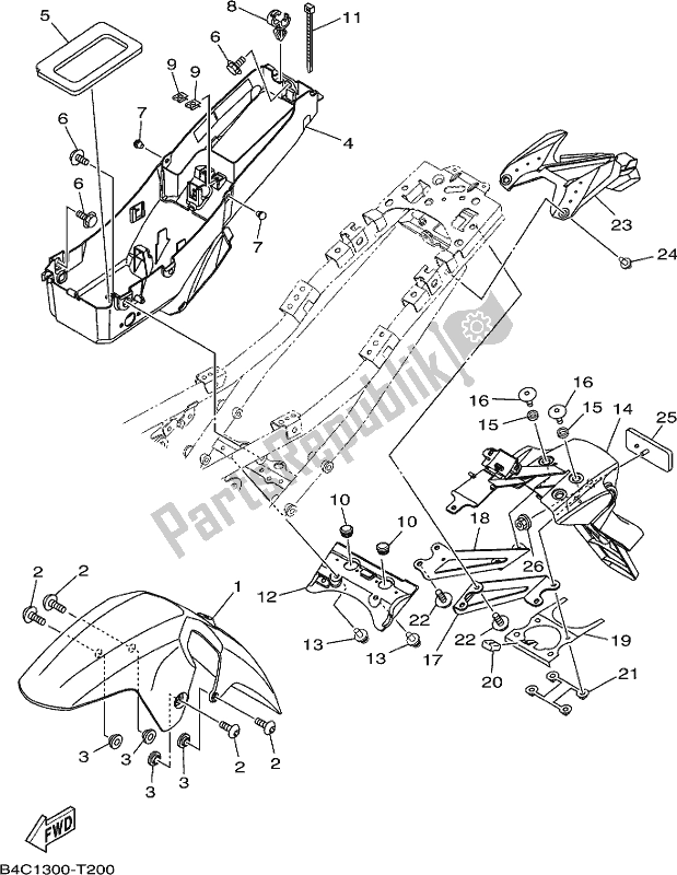 Todas las partes para Defensa de Yamaha MT-07 HOJ MTN 690 AJ HO Model NON Lams 2018