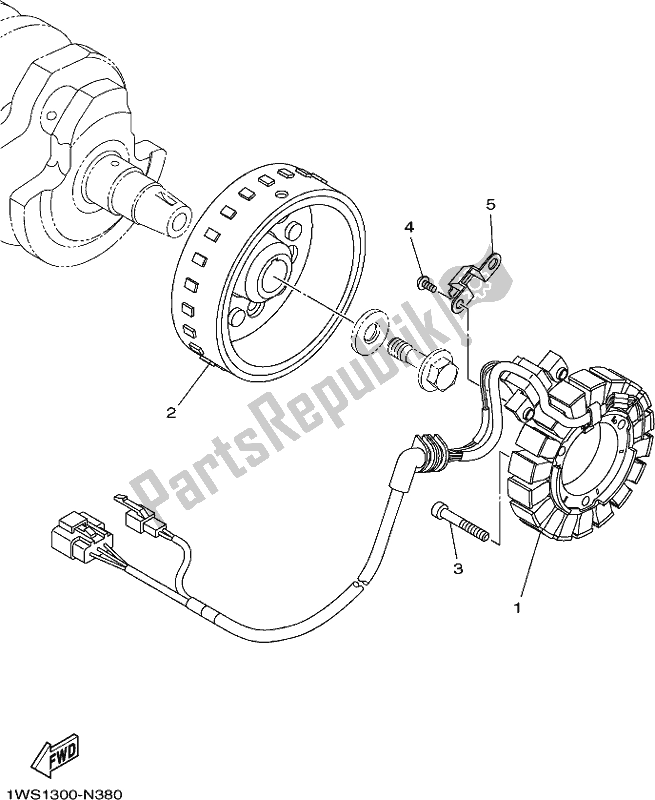 Wszystkie części do Generator Yamaha MT-07 HOJ MTN 690 AJ HO Model NON Lams 2018