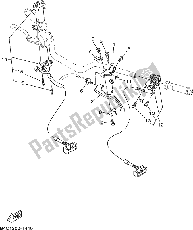 Todas las partes para Interruptor De Palanca Y Palanca de Yamaha MT-07 HOJ MTN 690 AJ HO Model NON Lams 2018