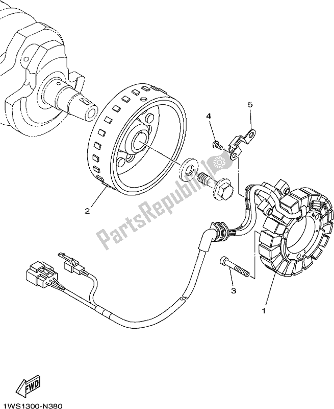 Toutes les pièces pour le Générateur du Yamaha MT-07 HOL MTN 690 AL 2020