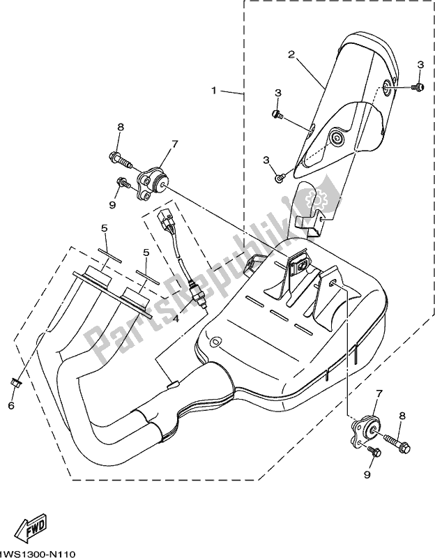 Todas las partes para Cansada de Yamaha MT-07 LAL Lams ABS MTN 660 AL 2020