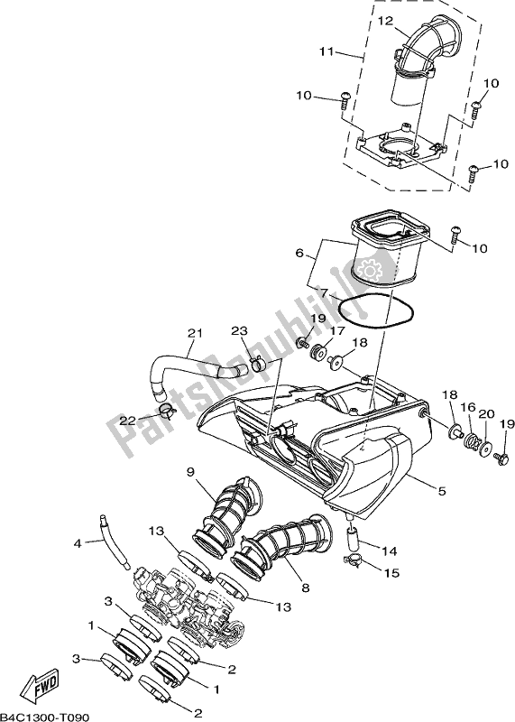 Todas las partes para Consumo de Yamaha MT-07 LAL Lams ABS MTN 660 AL 2020