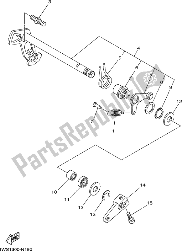 Tutte le parti per il Albero Del Cambio del Yamaha MT-07 LAM MTN 660 M 2021